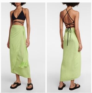 Jonathan  SIMKHAI Makai Tassel Tie Sarong Swim Cover-Up One Size  $195